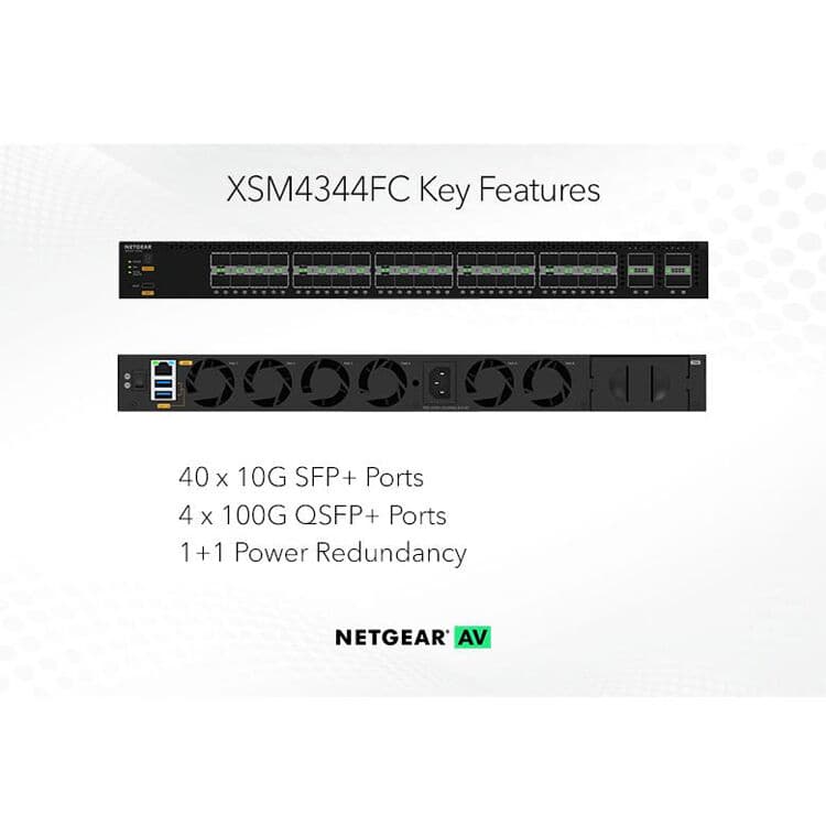 Netgear M4350-40F4C managed 40-port Gigabit Ethernet Layer 3 switch